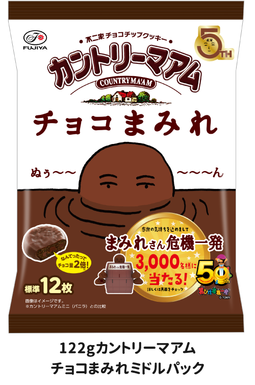 122gカントリーマアムチョコまみれミドルパック